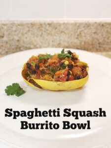 Spaghetti Squash recipes, spaghetti squash burrito bowl, healthy pasta recipes, healthy spaghetti squash recipes, spaghetti squash