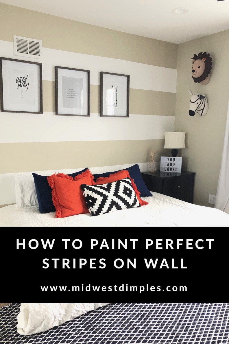 How to paint stripes on wall