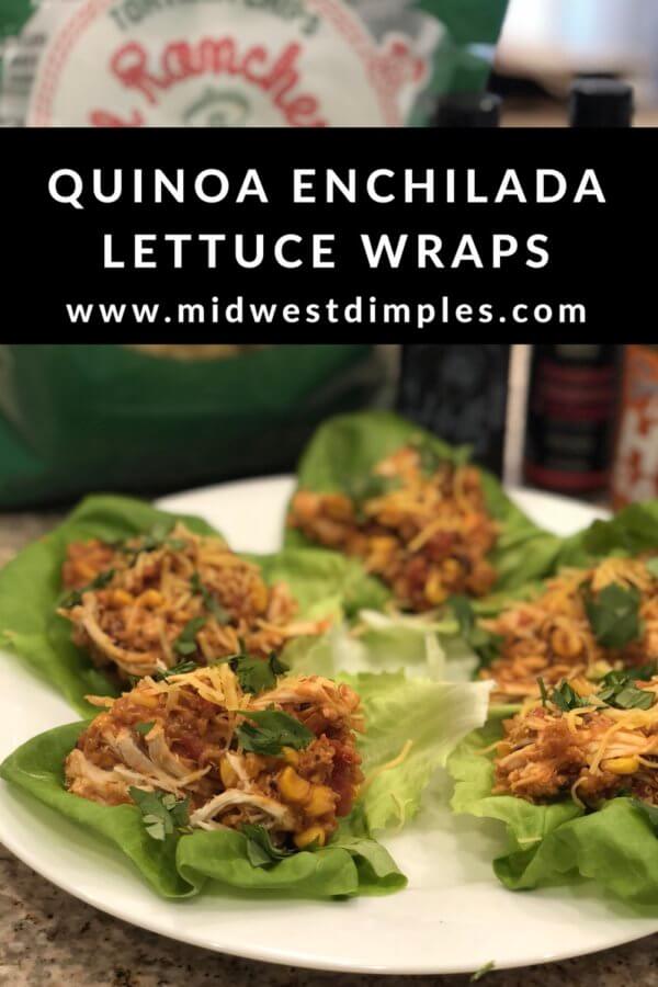 Quinoa Enchilada Lettuce Wraps